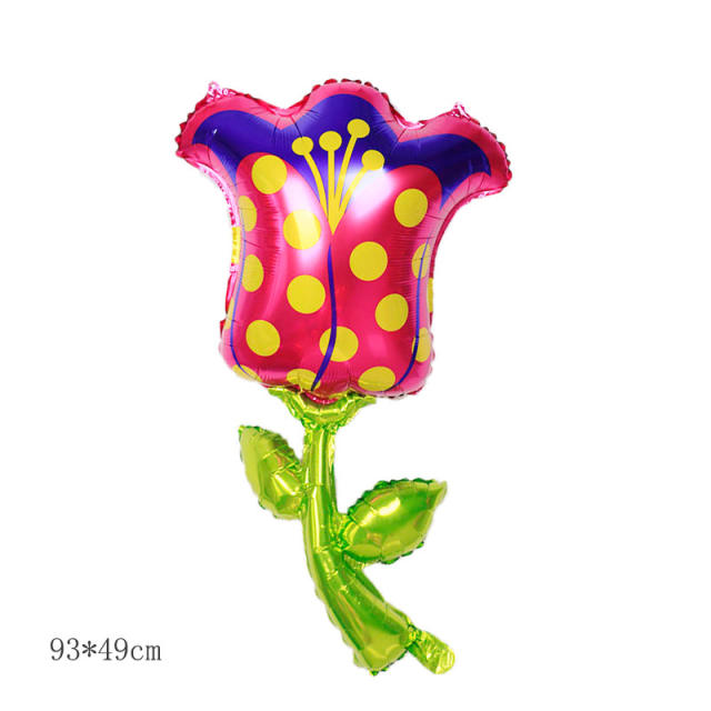 Sweet tulip rose flower sunflower party balloon
