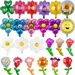 Sweet tulip rose flower sunflower party balloon