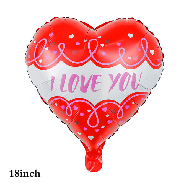 18 inches wholesale heart balloon