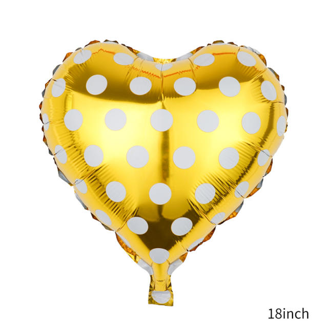 18 inches wholesale heart balloon