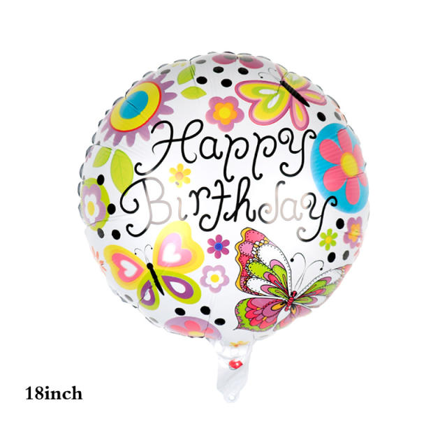 18 inches happy birthday colorful balloon