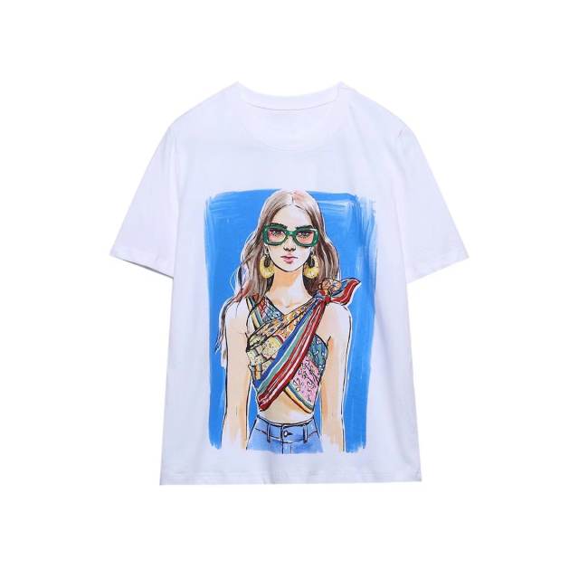 Summer design graphic t shirt