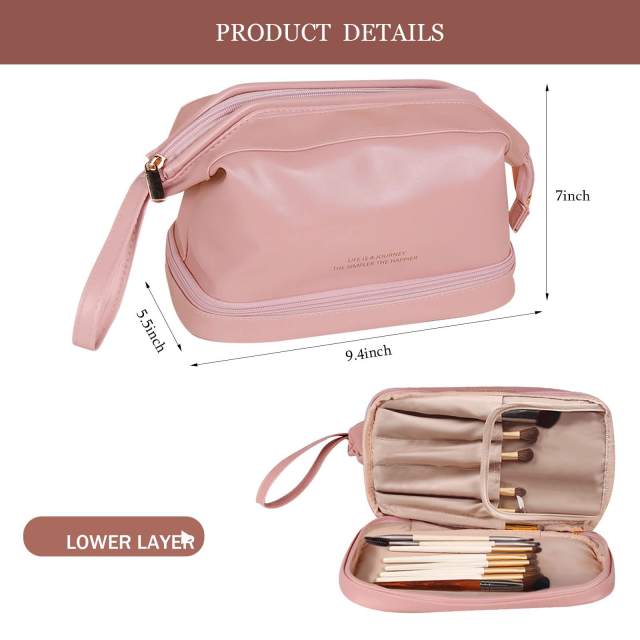 Occident fashion plain color cosmetic bag