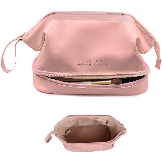 Occident fashion plain color cosmetic bag