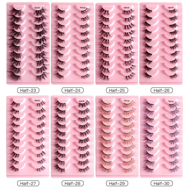 10 pair half false eyelashes