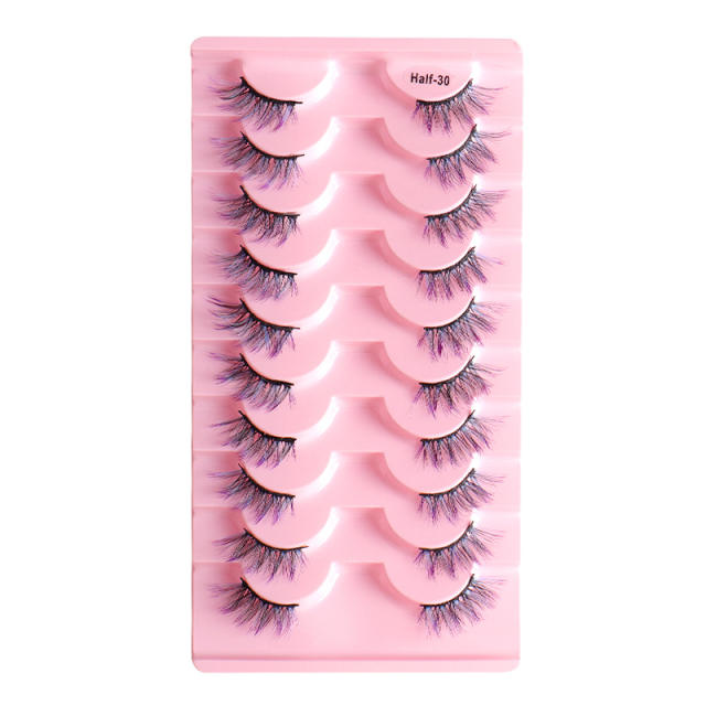 10 pair half false eyelashes