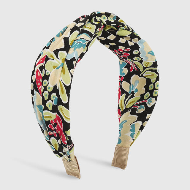 Spring design floral chiffon twisted headband