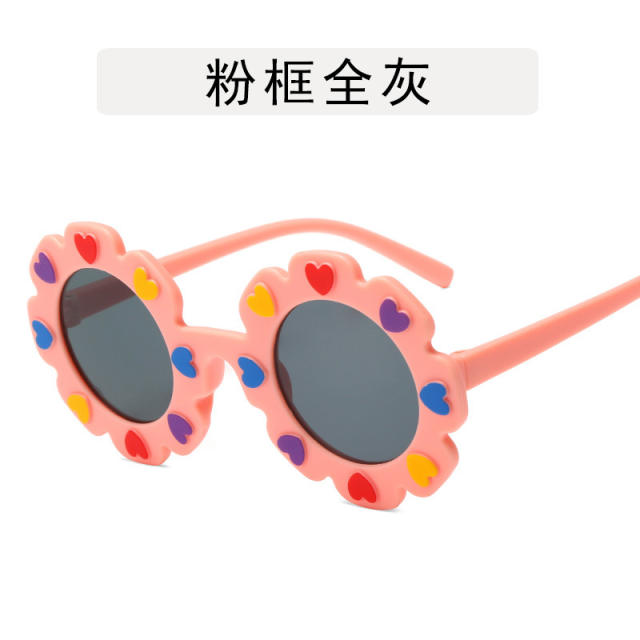 Sweet flower design sunglasses for kids
