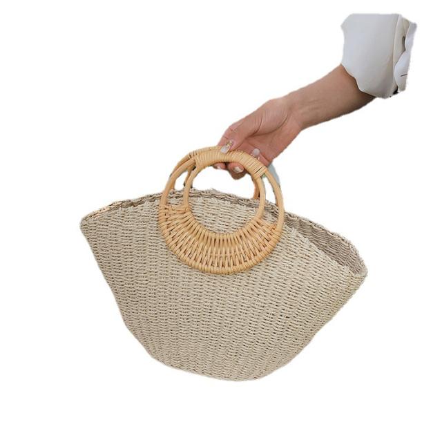 Summer design large capacity straw handbag