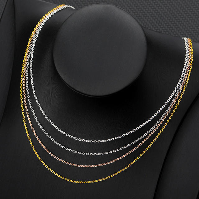 18K gold plated stainless steel chain necklace