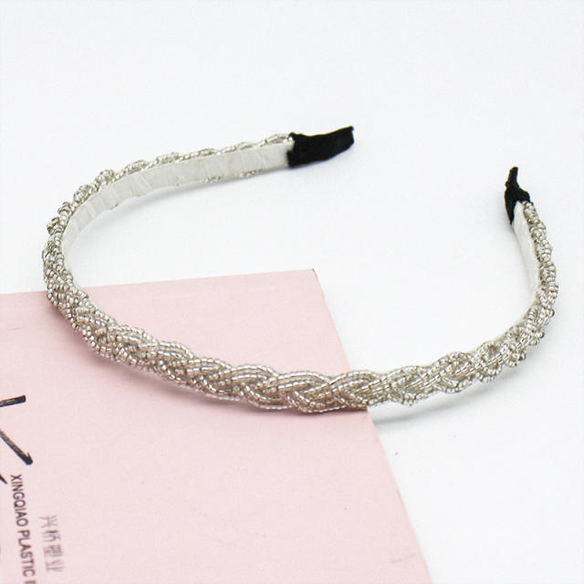 New design bead braid headband