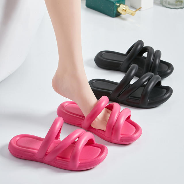 EVA candy color beach sandals house slippers