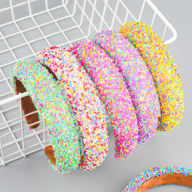 Popular ice cream cake color padded headband