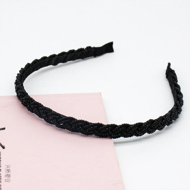 New design bead braid headband