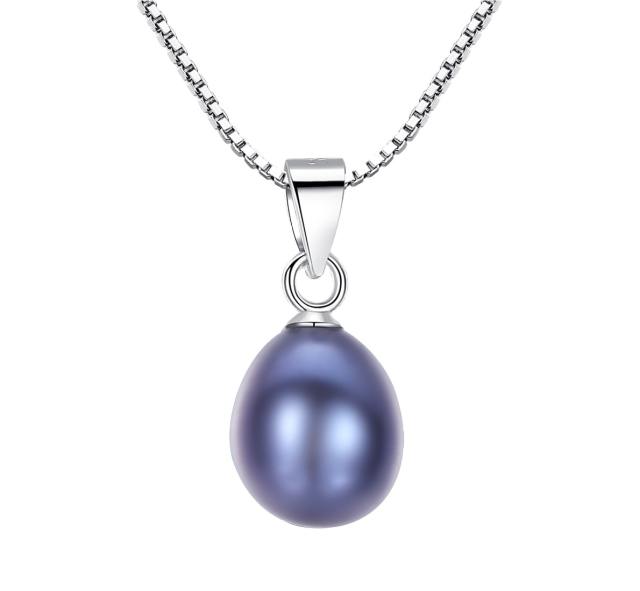 Sterling silver real pearl necklace