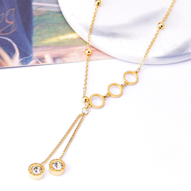 Korean fashion stainless steel necklace