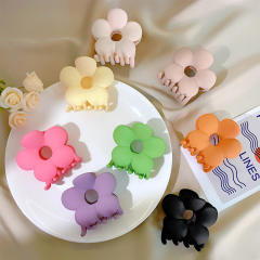 Korean fashion candy color flower hair claw clips 6.5cm