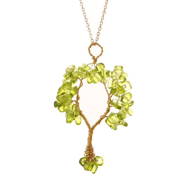 Amazon hot sale crystal life tree pendant necklace