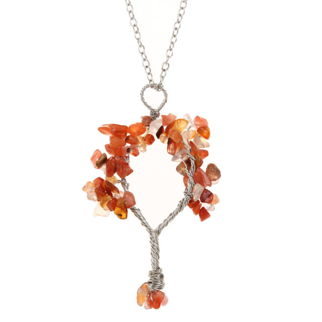 Amazon hot sale crystal life tree pendant necklace