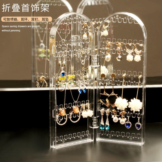 Creative plastic earrings display