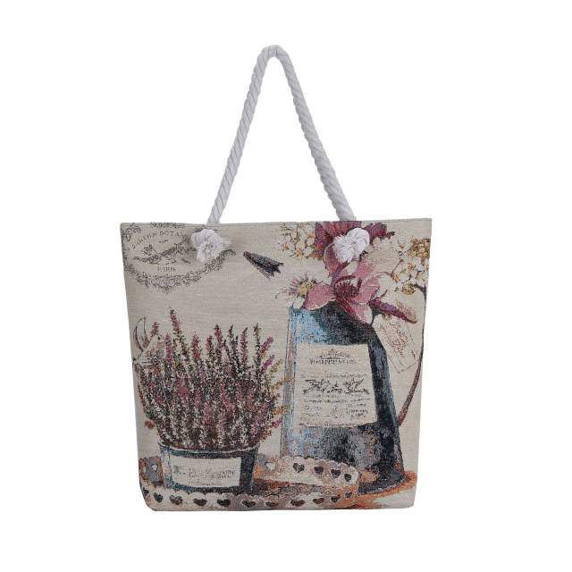 Casual large capacity canvas tote bag beach bag