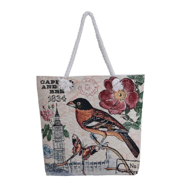 Casual large capacity canvas tote bag beach bag