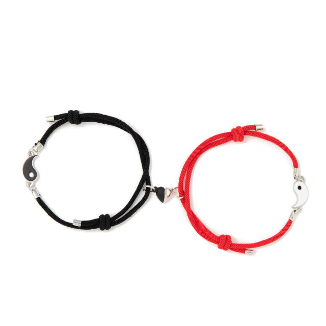 Occident fashion taichi matching magnetic attraction string bracelet