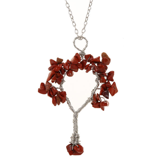 Amazon hot sale crystal life tree pendant necklace