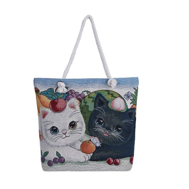 Casual large capacity canvas tote bag beach bag