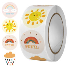 Cartoon painting sun stickers 500pcs