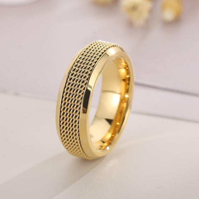 Occident fashion stainless steel ring band