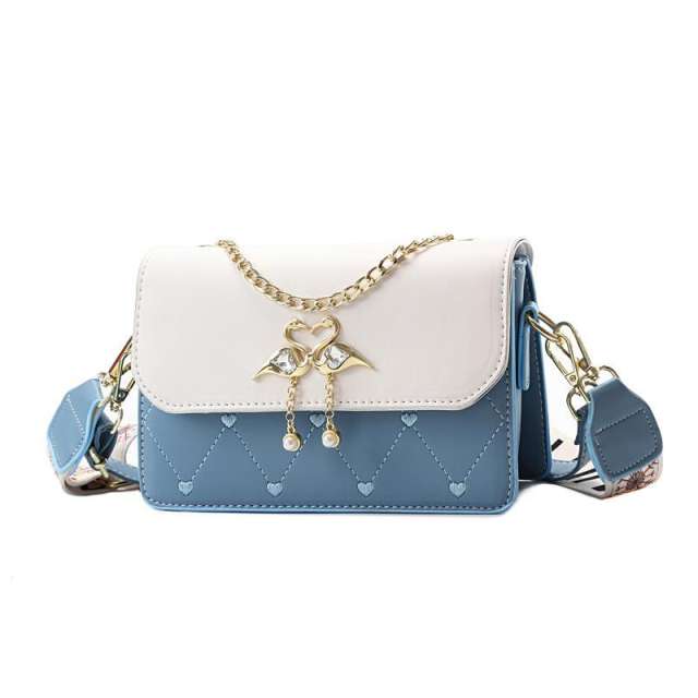 Elegant easy match crossbody bag with two straps