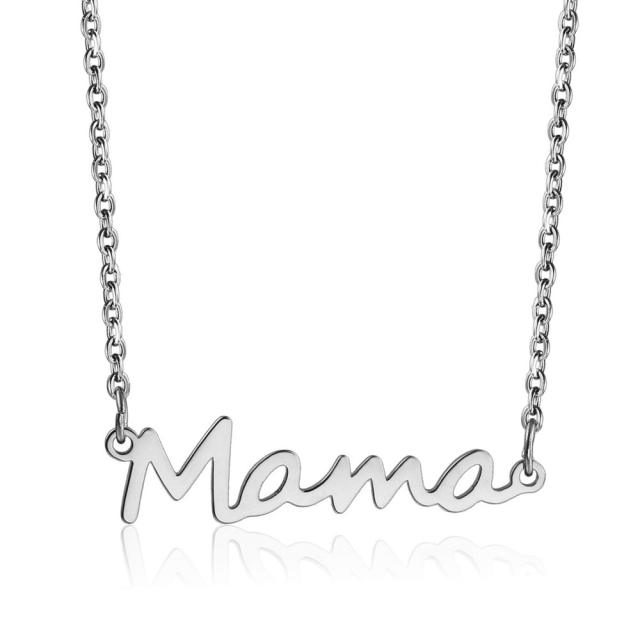 Mama stainless steel necklace