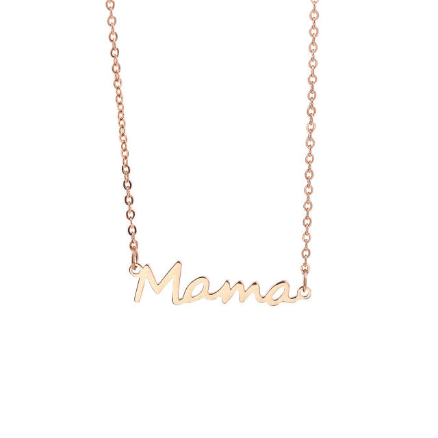 Mama stainless steel necklace