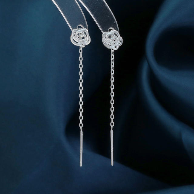 Sterling silver threader earrings