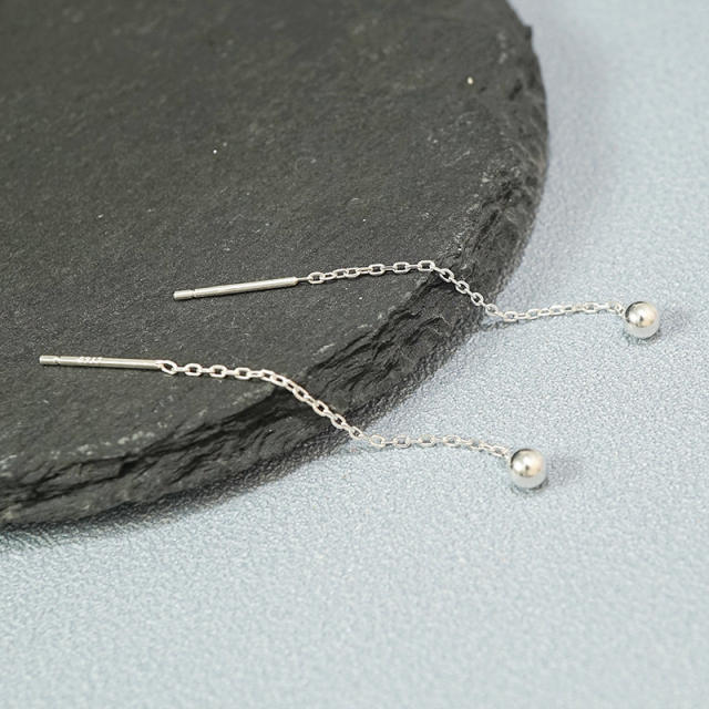 Sterling silver threader earrings