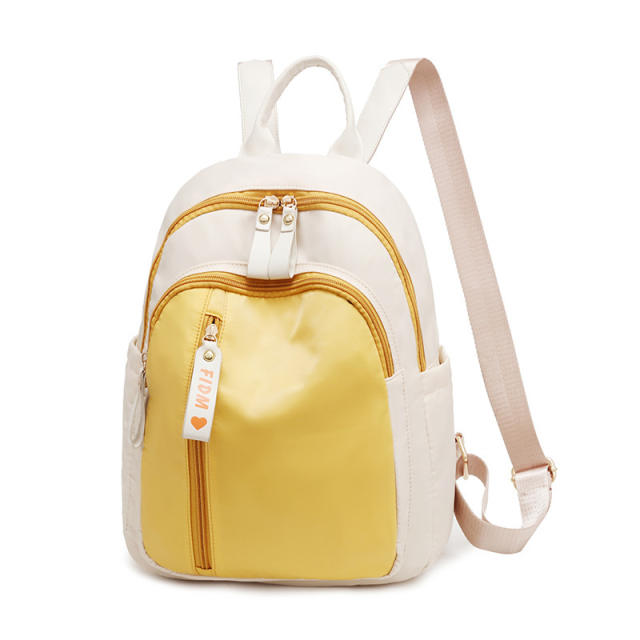 Hot sale spring color matching large capacity backpack