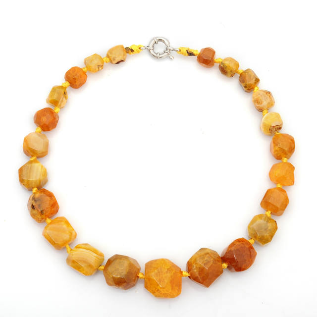 WISH hot sale natural crystal bead necklace