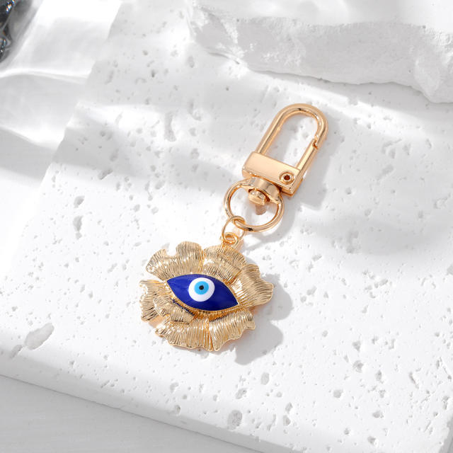 Popular blue color sereis evil eye keychain