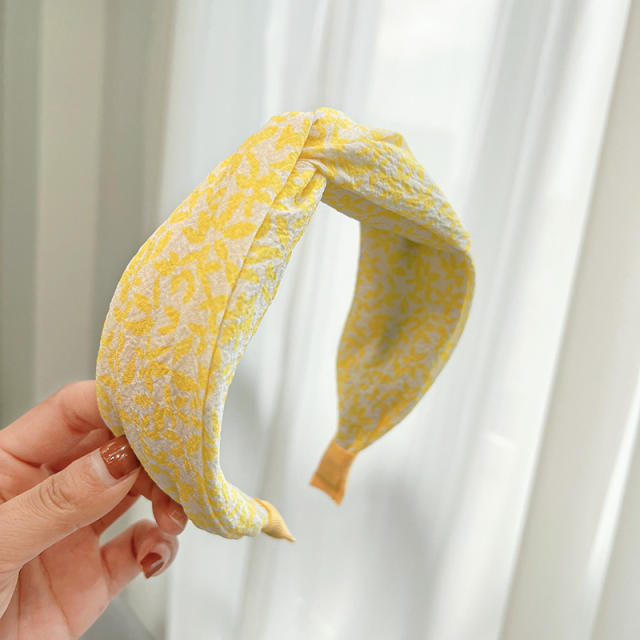 Korean fashion spring floral knotted headband