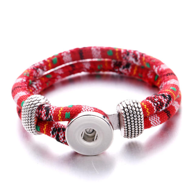 National trend colorful rope snap jewelry bracelet