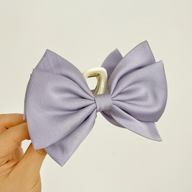 Korean fashion satin bow hair claw clips