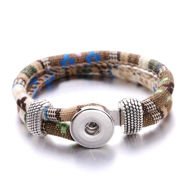 National trend colorful rope snap jewelry bracelet