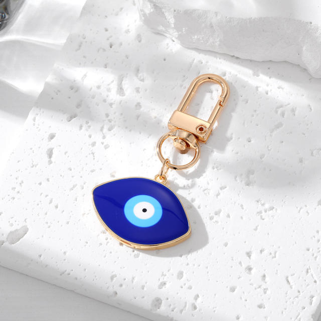 Popular blue color sereis evil eye keychain