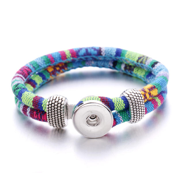 National trend colorful rope snap jewelry bracelet