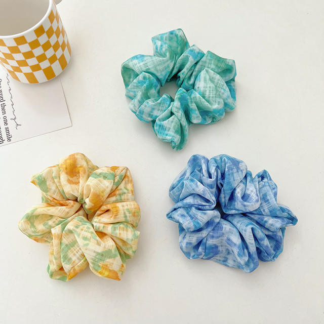 Spring design colorful scrunchies