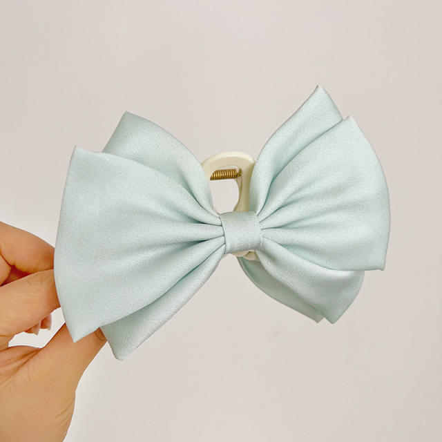 Korean fashion satin bow hair claw clips