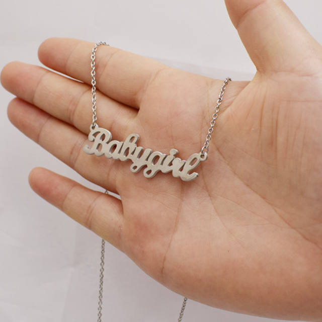 Babygirl stainless steel necklace