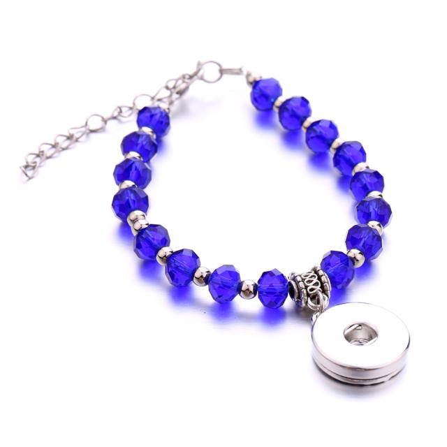 National trend colorful bead snap jewelry bracelet