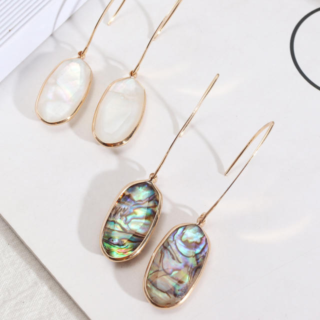 Boho mother shell earrings